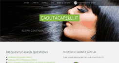 Desktop Screenshot of cadutacapelli.it