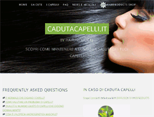 Tablet Screenshot of cadutacapelli.it